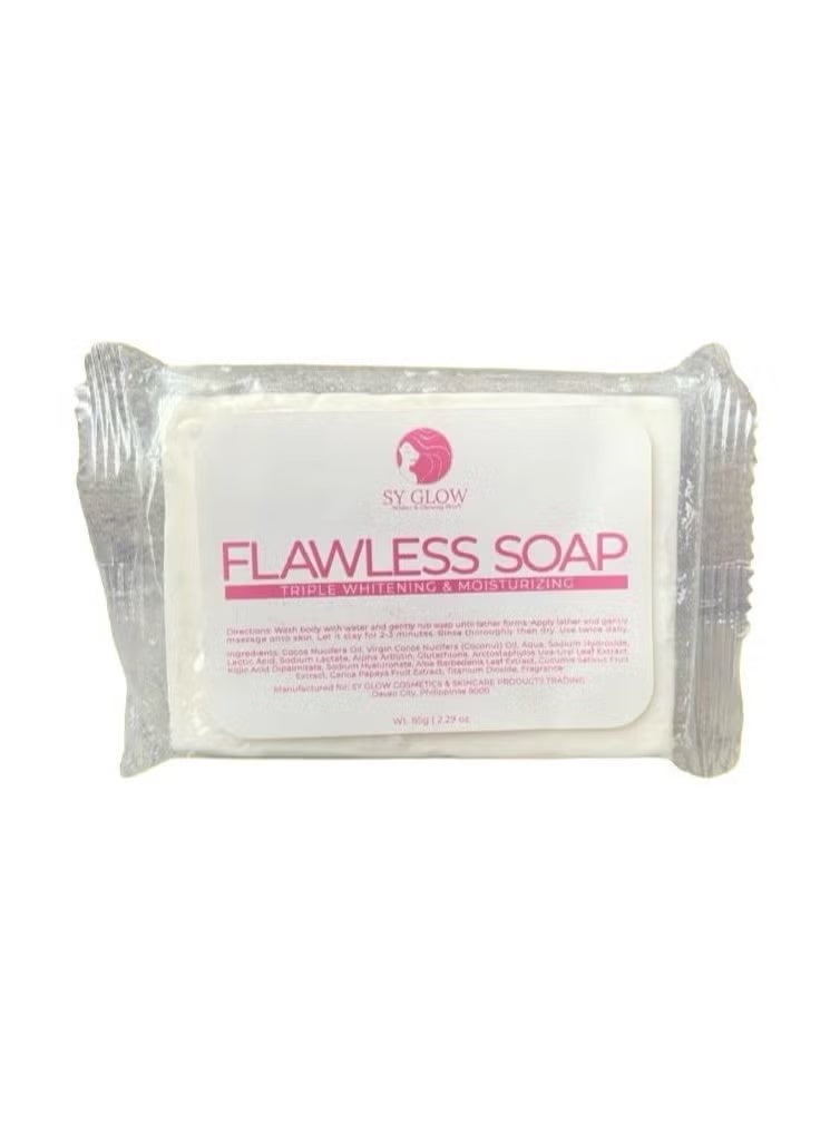 Flawless soap triple whitening and moisturizing 65g